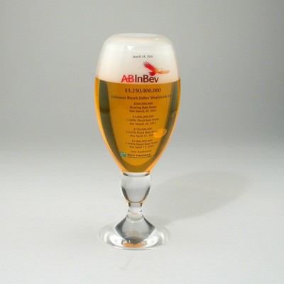 Cup Of Beer Lucite® Embedment Award (2 3/4" x 7")