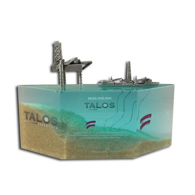 Trapezoid Lucite® Embedment Award (6 3/4" x 2 3/4" x 1 5/8")