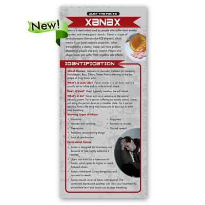 Xanax Just the Facts Rack Card