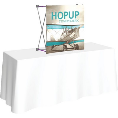 Hopup™ 2.5' Straight Tabletop Display & Front Graphic