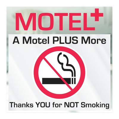 Square Sticker | Square Corner | 8" x 8" | Clear Static | Static Face | Digital