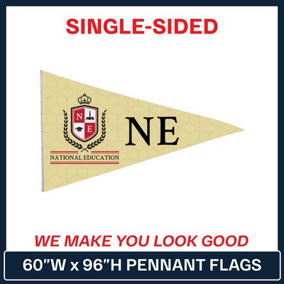 60" x 96" Pennant Flag - Single Sided