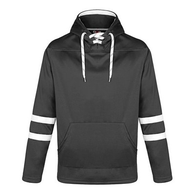 Dangle Adult Pullover Hockey Lace Hooded Sweatshirt