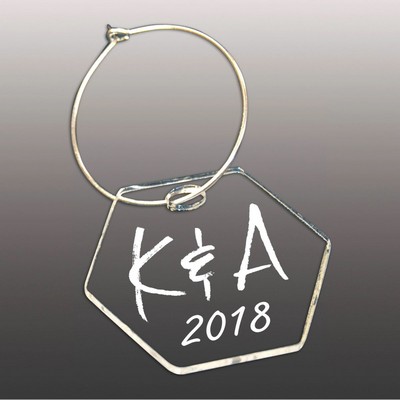 Laser Etched Acrylic Wine Charm