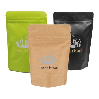 Paper Stand Up Pouch w/Zipper Seal, 2C2S (6.69"x9.84"x3.54")