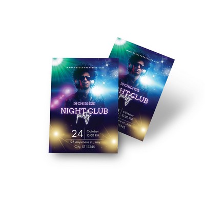 Club Flyers (Printed Front and Back)- 12pt. Cardstock Gloss