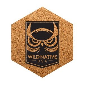 Hexagon Cork Coaster