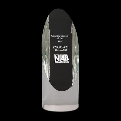 Crystal Cylinder Award (7½")