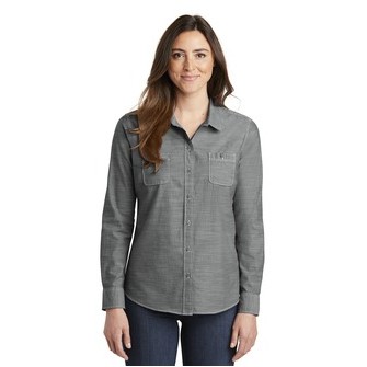 Port Authority® Women's Slub Chambray Shirt.