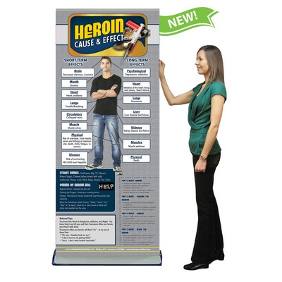Heroin Cause & Effect Retractable Banner