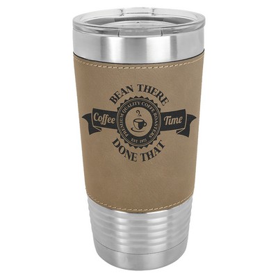Polar Camel 20 oz. Laserable Leatherette Tumbler