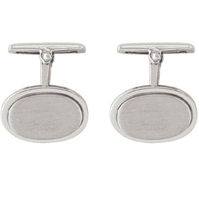 Sterling Silver Cufflinks - Oval