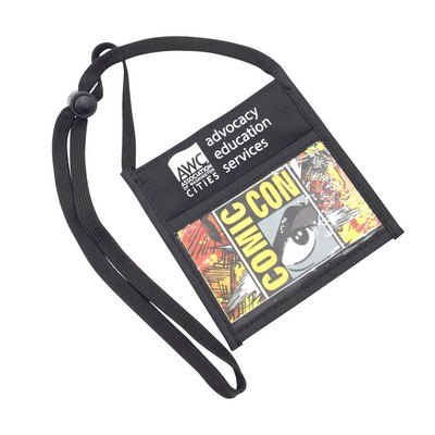 Single Clear Pocket Neck Wallet (5.25 x 5.20)