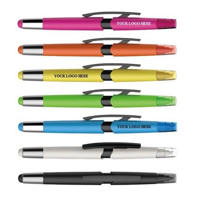 Multi Function Colored Plastic 3" 1 Ballpoint Pen