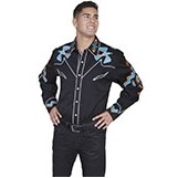 Men's Phoenix Embroidered Long Sleeve Shirt