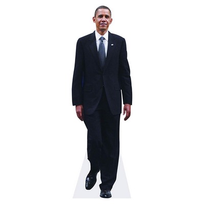 Barack Obama Walking Cardboard Cutout Stand Up| Standee Picture Poster Photo Print Approx 6' Tall