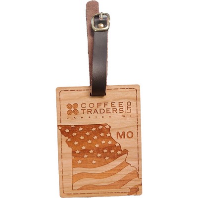 Hardwood State Luggage Tags