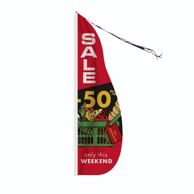 Custom Medium 10' Feather Dancer Flag Only