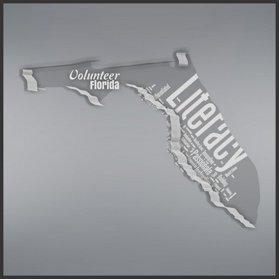 6.13" Florida Shape Paperweight in Clear, Laser Engraved