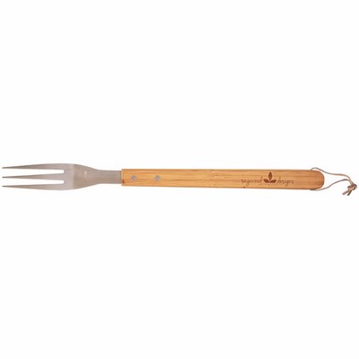 16 1/4" Bamboo BBQ Fork