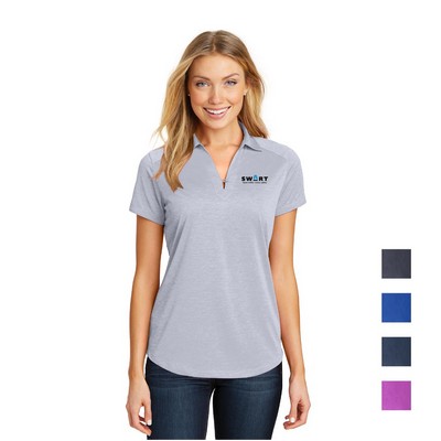 Port Authority® Women's Digi Heather Performance Embroidered Polo