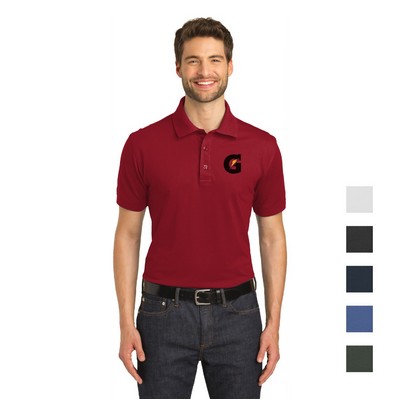 Port Authority® Stretch Pique Embroidered Polo