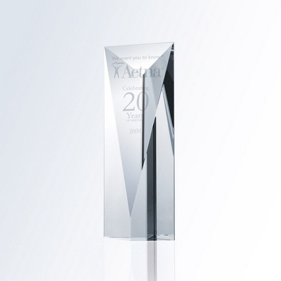 Medium Super Goldwell Tower Crystal Award