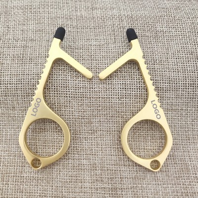 Contactless Door Opener Keychain with Styulus Tip