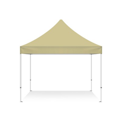 Beige Canopy Tent (Topper and Frame) - (10' x 10ft)