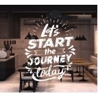 1' x 1' Frosted Lettering