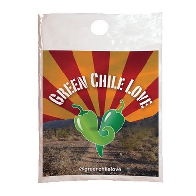 Digital Full Color 1-Sided Plastic Litter Bag (9"x12")