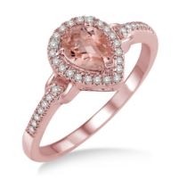 Jilco Inc. Pear Shaped Morganite Ring