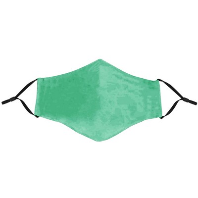 Green Face Mask with Adjustable Ear Loops