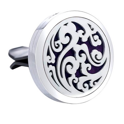 Wave Car Essential Oil Diffuser Vent Clip Stainless Steel