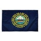 New Hampshire Indoor Parade Flag w/Pole Hem And Fringe (4'x6')