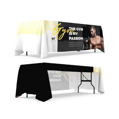 8' 3-Sided Dye Sublimated Table Throw