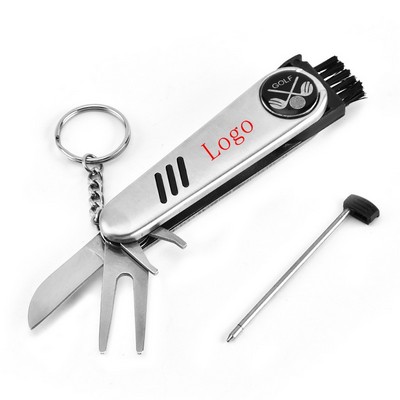 6" 1 Multifunctional Golf Divot Tool Kit