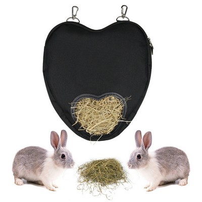 Heart Shape 600D Oxford Rabbit Feeding Bag W/ Shoulder Strap