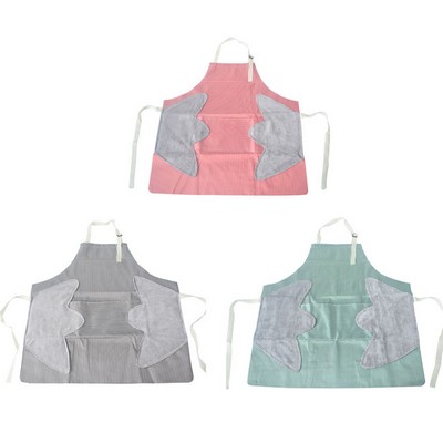 Oxford Aprons w/Coral Velvet