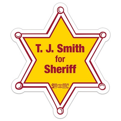 Lapel Sticker | Star | 2 5/16" x 2 11/16"