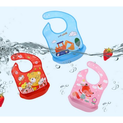 2" 1 Convertible Bandana & Silicone Bibs with Food Catcher for Babies