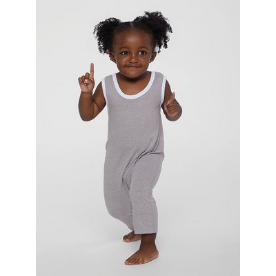 Rabbit Skins Infant Long Leg Harborside Mélange Jersey Tank Romper