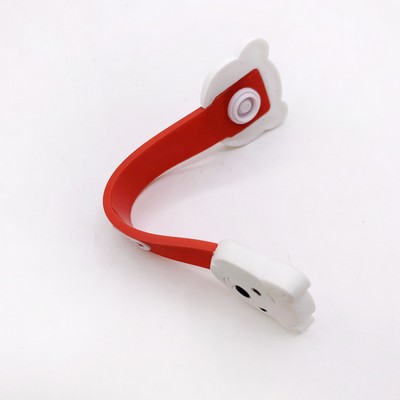 Silicon Cable Winder Organizer band with customized heads