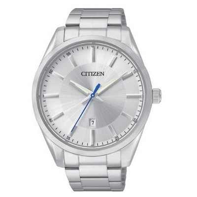 Citizen® Men's Quartz Stainless Steel Watch w/Silver Tone Dial