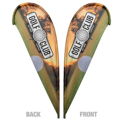 Teardrop Flag Double 12 ft Graphic