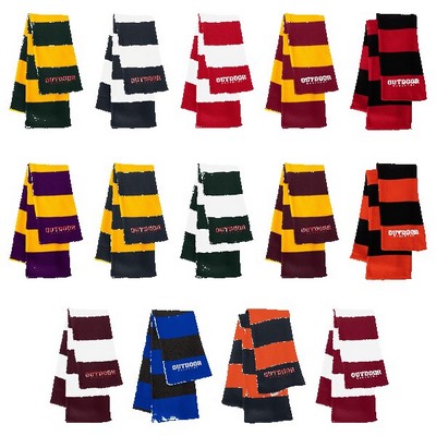 Sportsman SP02 Rugby Striped Knit Scarf