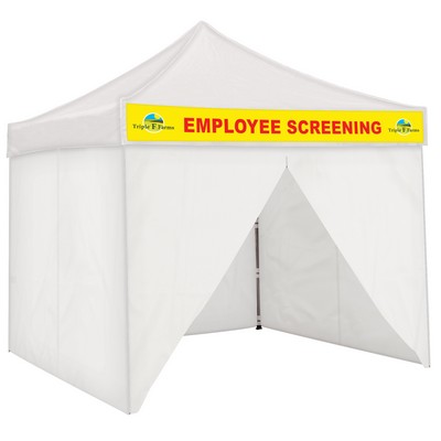 Fully Enclosed Tent with Graphic