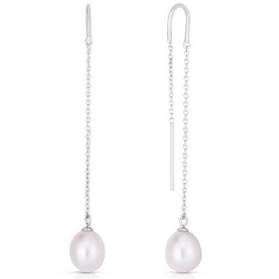 Jilco Inc. Sterling Silver Pearl Drop Dangle Earrings
