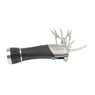 Flashlight Multi-Tool w/ Safety Hammer