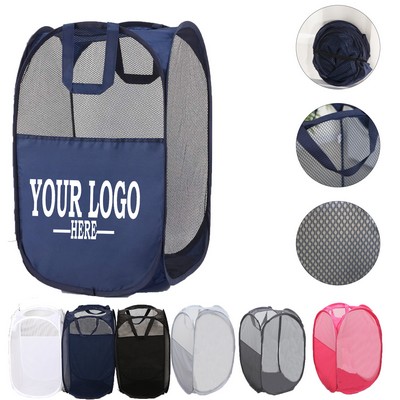 Mesh Popup Foldable Laundry Basket